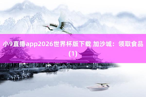 小9直播app2026世界杯版下载 加沙城：领取食品(1)