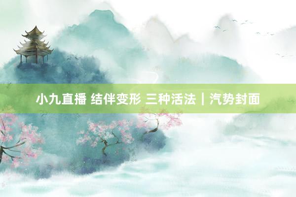 小九直播 结伴变形 三种活法｜汽势封面