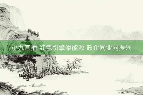 小九直播 红色引擎添能源 政企同业向振兴